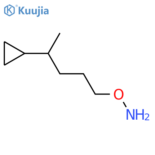 O-(4-cyclopropylpentyl)hydroxylamine structure