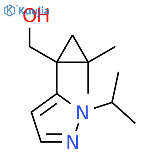 {2,2-dimethyl-1-1-(propan-2-yl)-1H-pyrazol-5-ylcyclopropyl}methanol structure