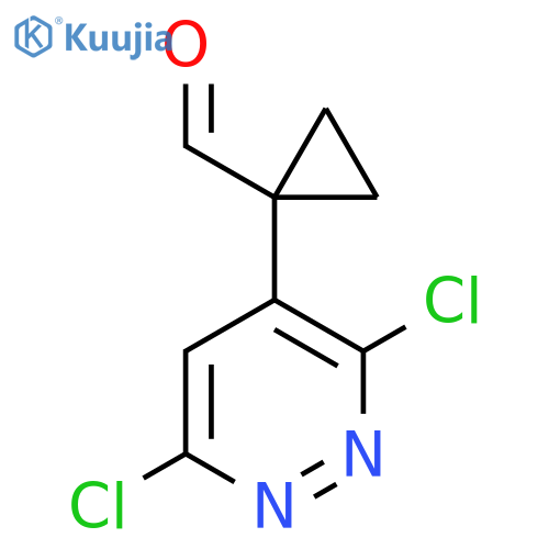 1-(3,6-Dichloropyridazin-4-yl)cyclopropane-1-carbaldehyde structure