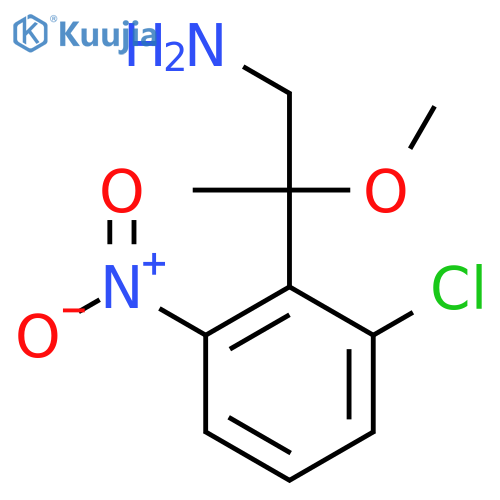 2-(2-chloro-6-nitrophenyl)-2-methoxypropan-1-amine structure