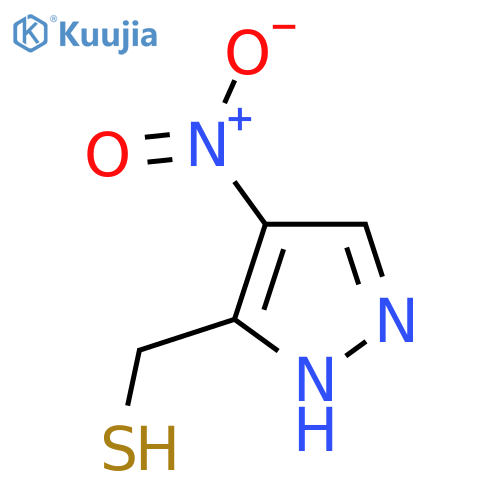 (4-nitro-1H-pyrazol-3-yl)methanethiol structure