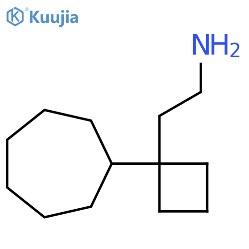 2-(1-cycloheptylcyclobutyl)ethan-1-amine structure