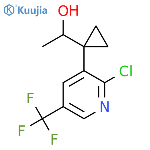 1-{1-2-chloro-5-(trifluoromethyl)pyridin-3-ylcyclopropyl}ethan-1-ol structure