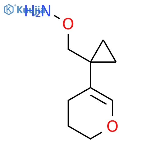 O-{1-(3,4-dihydro-2H-pyran-5-yl)cyclopropylmethyl}hydroxylamine structure
