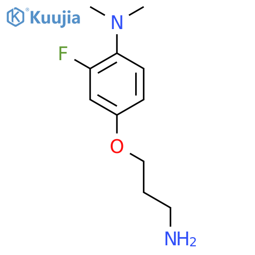 4-(3-aminopropoxy)-2-fluoro-N,N-dimethylaniline structure