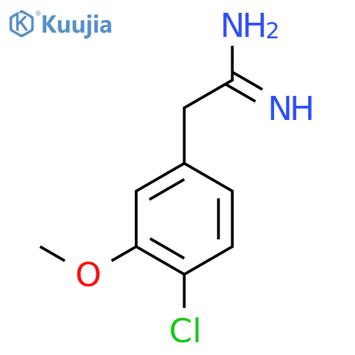 2-(4-chloro-3-methoxyphenyl)ethanimidamide structure