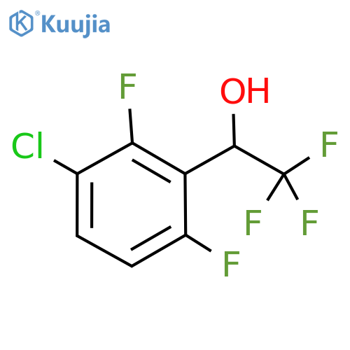 1-(3-chloro-2,6-difluorophenyl)-2,2,2-trifluoroethan-1-ol structure