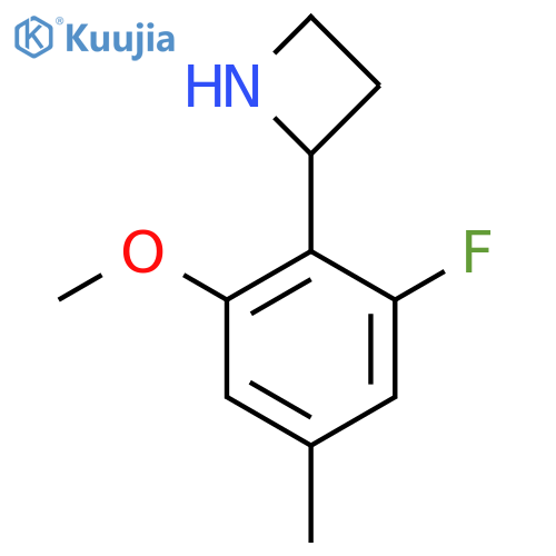 2-(2-fluoro-6-methoxy-4-methylphenyl)azetidine structure