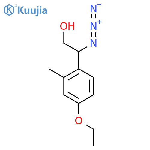 2-azido-2-(4-ethoxy-2-methylphenyl)ethan-1-ol structure