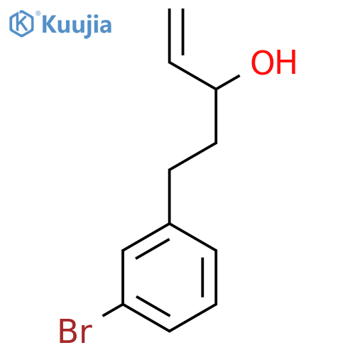 5-(3-bromophenyl)pent-1-en-3-ol structure