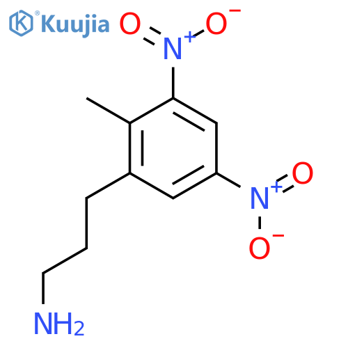 3-(2-methyl-3,5-dinitrophenyl)propan-1-amine structure