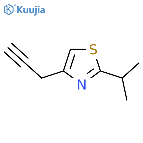 4-(prop-2-yn-1-yl)-2-(propan-2-yl)-1,3-thiazole structure