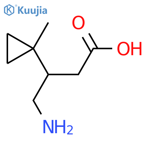 4-amino-3-(1-methylcyclopropyl)butanoic acid structure