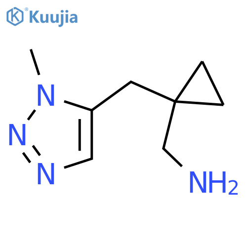 {1-(1-methyl-1H-1,2,3-triazol-5-yl)methylcyclopropyl}methanamine structure
