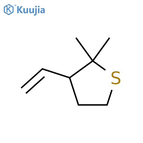 3-ethenyl-2,2-dimethylthiolane structure