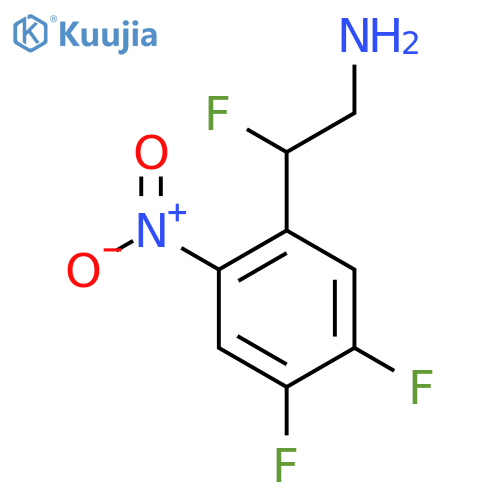 2-(4,5-difluoro-2-nitrophenyl)-2-fluoroethan-1-amine structure