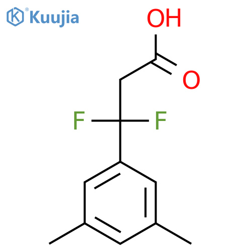 3-(3,5-dimethylphenyl)-3,3-difluoropropanoic acid structure