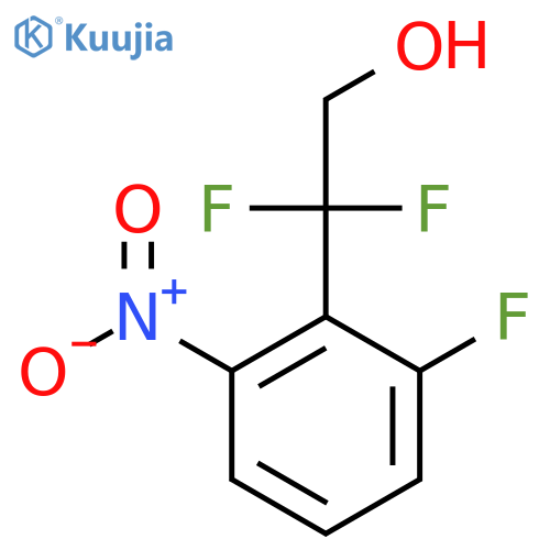 2,2-difluoro-2-(2-fluoro-6-nitrophenyl)ethan-1-ol structure
