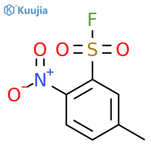 5-methyl-2-nitrobenzene-1-sulfonyl fluoride structure