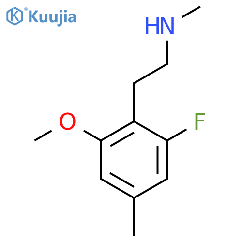2-(2-fluoro-6-methoxy-4-methylphenyl)ethyl(methyl)amine structure