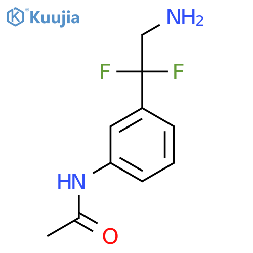 N-3-(2-amino-1,1-difluoroethyl)phenylacetamide structure