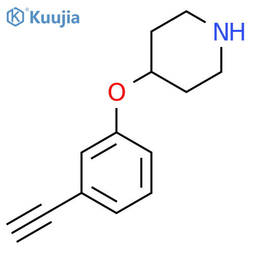 4-(3-ethynylphenoxy)piperidine structure