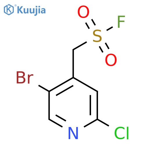 (5-bromo-2-chloropyridin-4-yl)methanesulfonyl fluoride structure