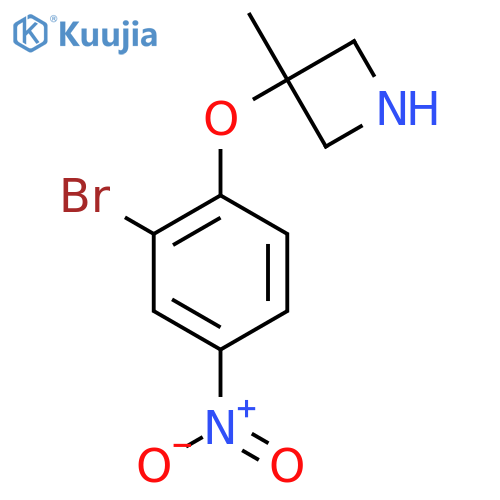 3-(2-bromo-4-nitrophenoxy)-3-methylazetidine structure