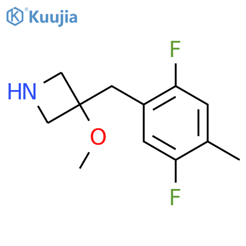 3-(2,5-difluoro-4-methylphenyl)methyl-3-methoxyazetidine structure