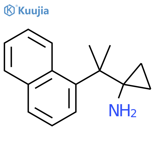 1-2-(naphthalen-1-yl)propan-2-ylcyclopropan-1-amine structure