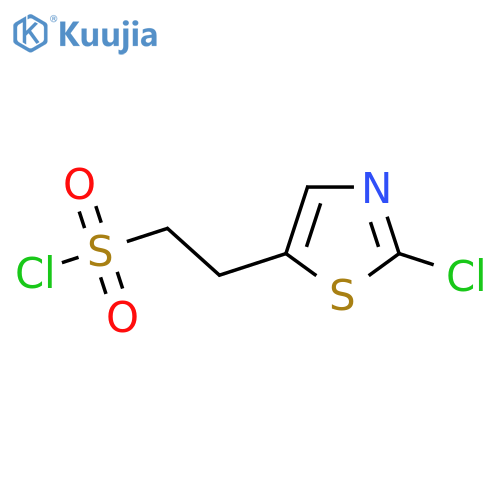 2-(2-chloro-1,3-thiazol-5-yl)ethane-1-sulfonyl chloride structure