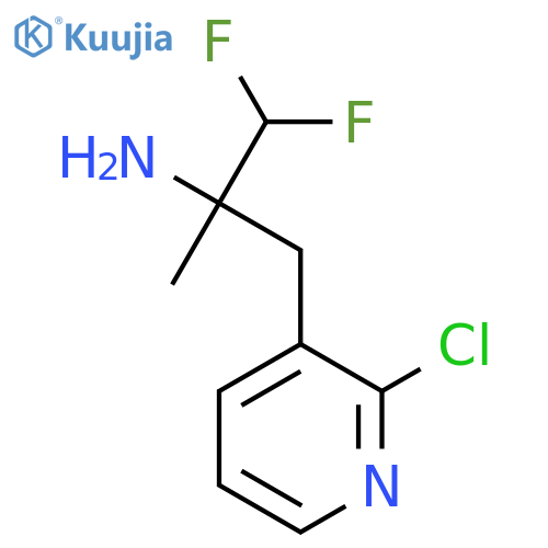 3-(2-chloropyridin-3-yl)-1,1-difluoro-2-methylpropan-2-amine structure