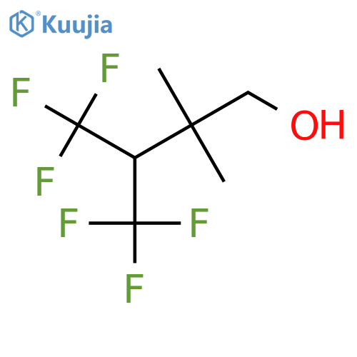 4,4,4-trifluoro-2,2-dimethyl-3-(trifluoromethyl)butan-1-ol structure