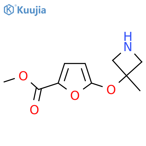 methyl 5-(3-methylazetidin-3-yl)oxyfuran-2-carboxylate structure
