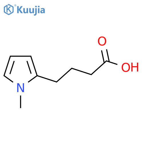 4-(1-methyl-1H-pyrrol-2-yl)butanoic acid structure