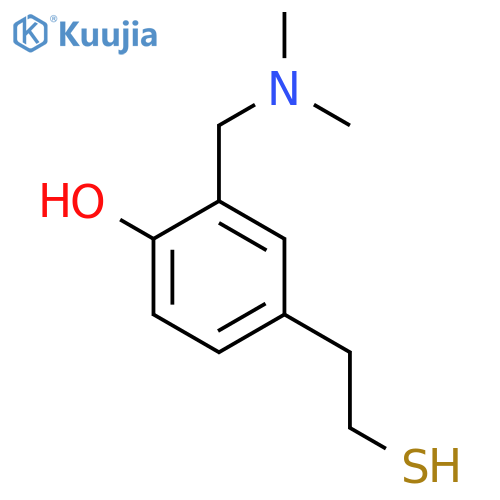 2-(dimethylamino)methyl-4-(2-sulfanylethyl)phenol structure