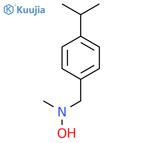 N-methyl-N-{4-(propan-2-yl)phenylmethyl}hydroxylamine structure