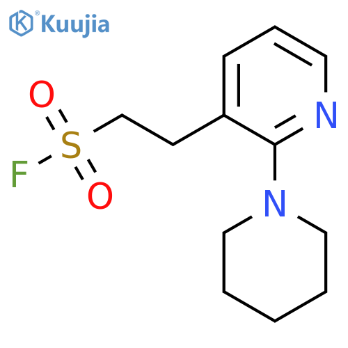 2-2-(piperidin-1-yl)pyridin-3-ylethane-1-sulfonyl fluoride structure