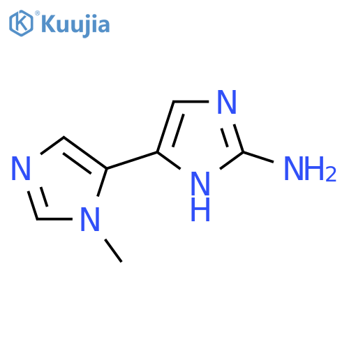 5-(1-methyl-1H-imidazol-5-yl)-1H-imidazol-2-amine structure