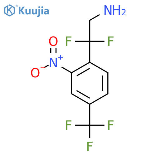 2,2-difluoro-2-2-nitro-4-(trifluoromethyl)phenylethan-1-amine structure