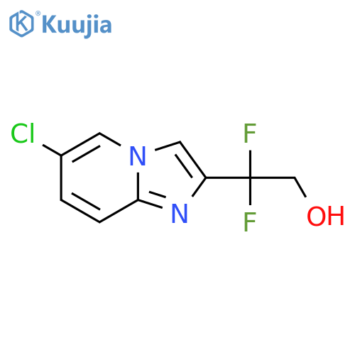 2-{6-chloroimidazo1,2-apyridin-2-yl}-2,2-difluoroethan-1-ol structure