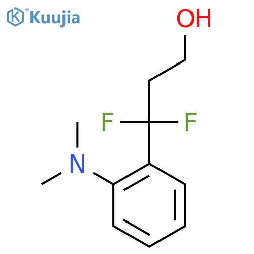 3-2-(dimethylamino)phenyl-3,3-difluoropropan-1-ol structure