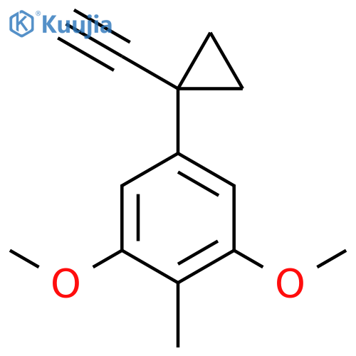 5-(1-ethynylcyclopropyl)-1,3-dimethoxy-2-methylbenzene structure
