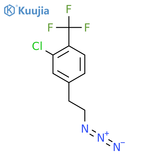4-(2-azidoethyl)-2-chloro-1-(trifluoromethyl)benzene structure