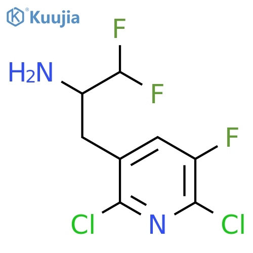 3-(2,6-dichloro-5-fluoropyridin-3-yl)-1,1-difluoropropan-2-amine structure