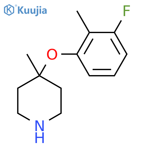 4-(3-fluoro-2-methylphenoxy)-4-methylpiperidine structure
