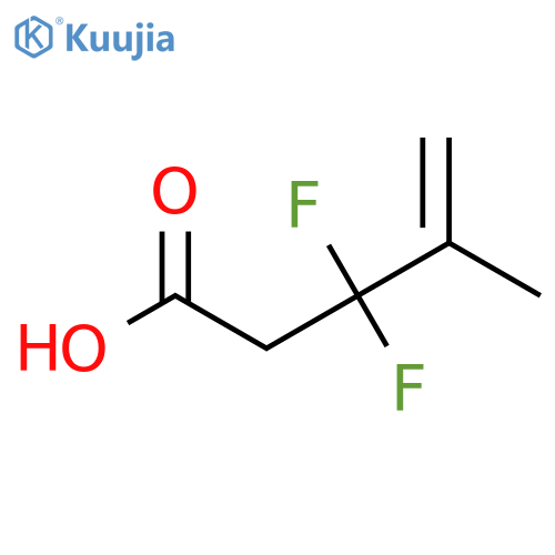 3,3-difluoro-4-methylpent-4-enoic acid structure