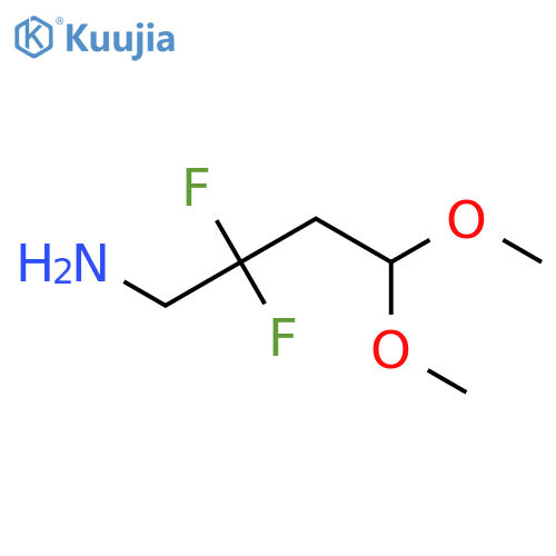 2,2-difluoro-4,4-dimethoxybutan-1-amine structure
