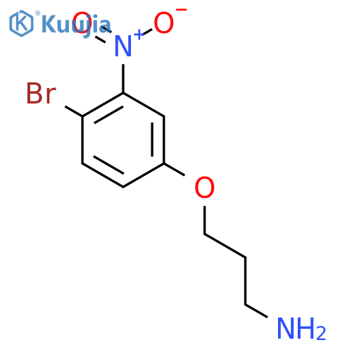 3-(4-bromo-3-nitrophenoxy)propan-1-amine structure