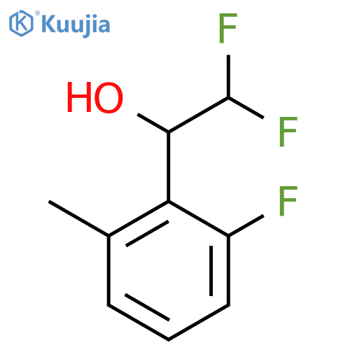 2,2-difluoro-1-(2-fluoro-6-methylphenyl)ethan-1-ol structure